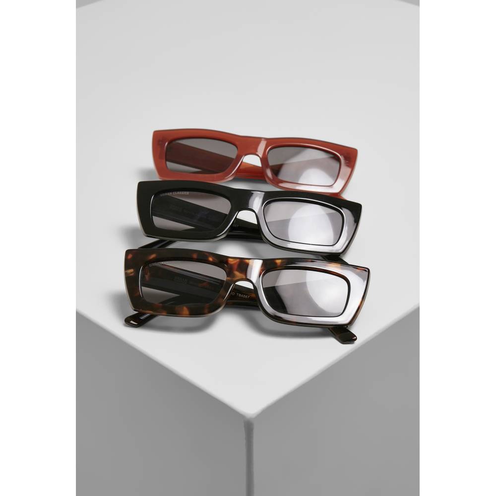 Urban Classics - Sanremo 3-Pack Zonnebril - Multicolours